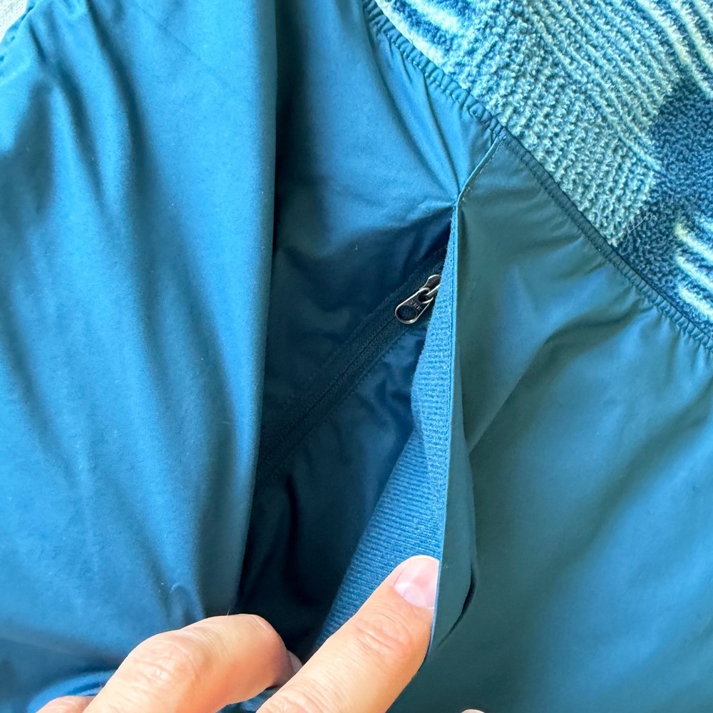 The North Face Womens Blue Patterned Fleece Funnel Neck Pullover XL NF0A34MK - Picture 7 of 9